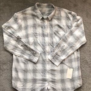 NWT Flannel Button Down Shirt